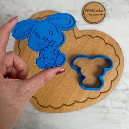 Foremka + stempel Króliczek z marchewką