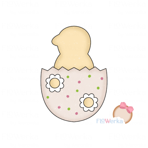 Foremka + stempel Kurczaczek w skorupce