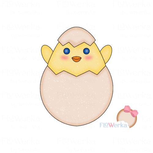 Foremka + stempel Kurczaczek w skorupce 1