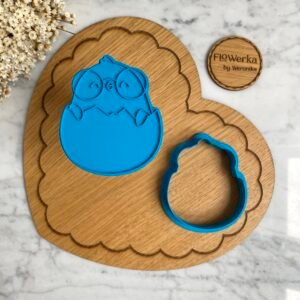 Foremka + stempel Kurczak w okularach