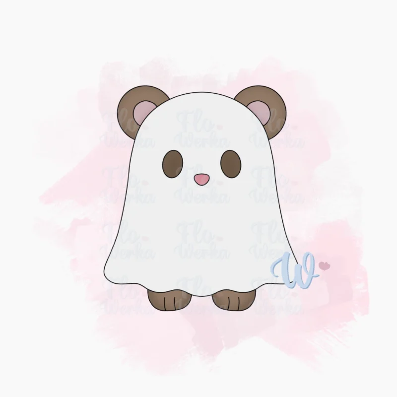 miś-duch-foremka-do-wykrawania-wykrawaczka-flowerka3d Foremka Miś duch