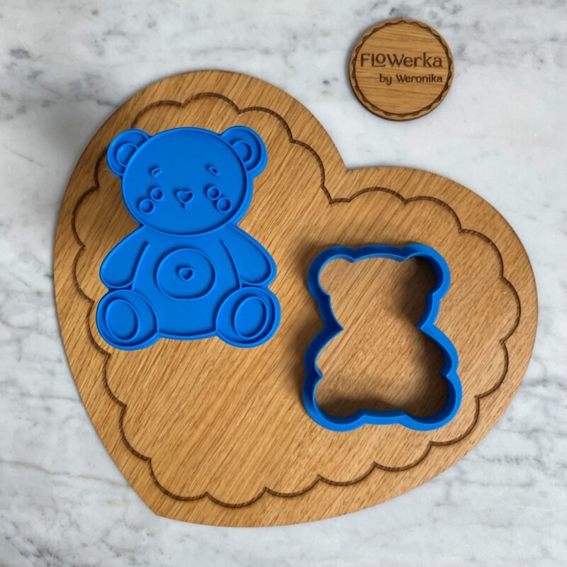 Foremka + stempel Miś siedzący