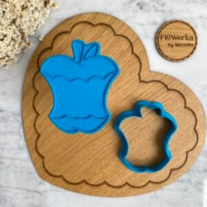 ogryzek-jablka-foremka-stempel-flowerka-bitten-apple-cookie-cutter-stamp.jpg Foremka + stempel Jabłko ogryzek