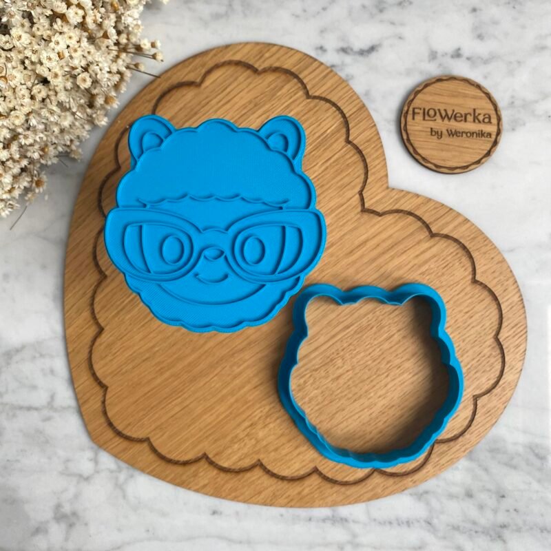 Foremka + stempel Owieczka nerd głowa