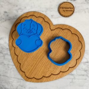 Foremka + stempel Piesek z serduchem