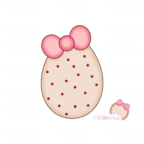 Foremka + stempel Pisanka z kokardą