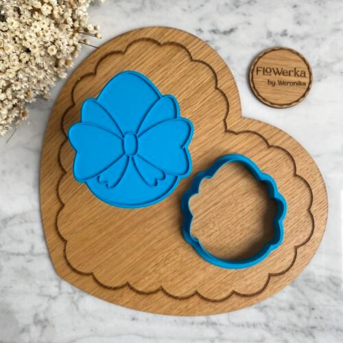 Foremka + stempel Pisanka z dużą kokardą