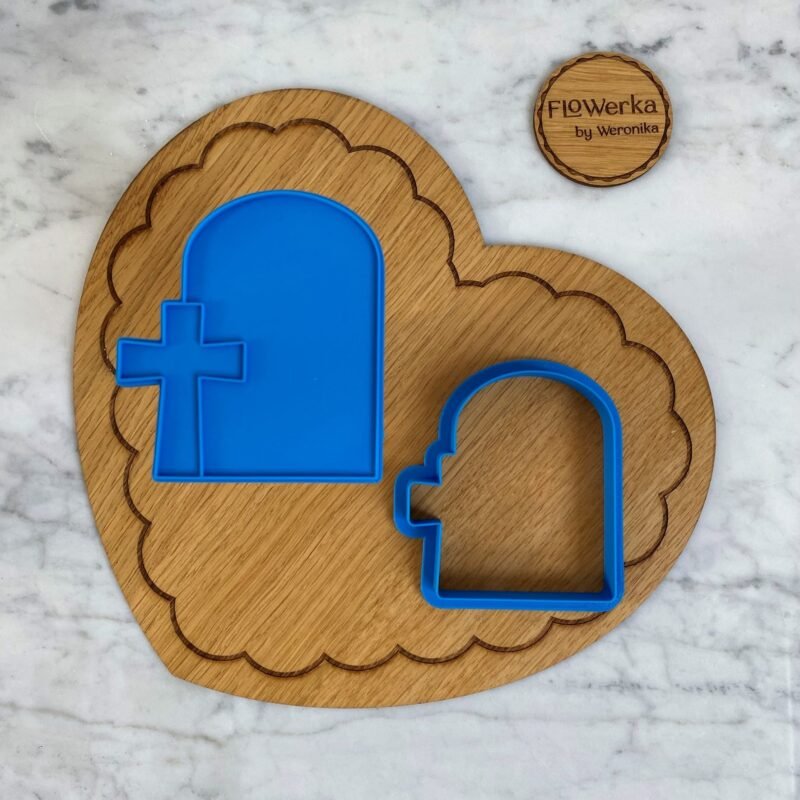 Foremka + stempel Plakietka okno z krzyżem