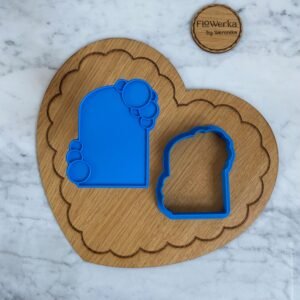 Foremka + stempel Plakietka okno z bąbelkami