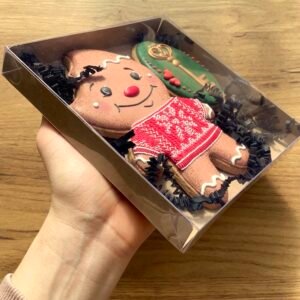 Pudełko proste biały brąz 15,5 cm - 25 szt.