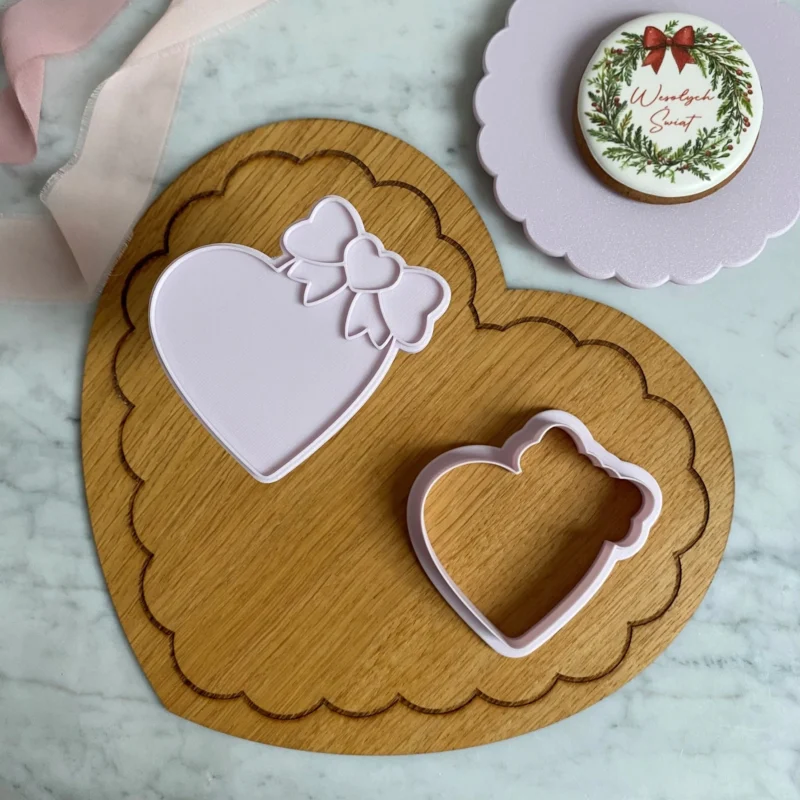 Foremka + stempel Serce z kokardą