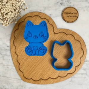 slodki-kotek-flowerka-foremka-stempel-cookie-cutter-stamp.webp Foremka + stempel Słodki Kot