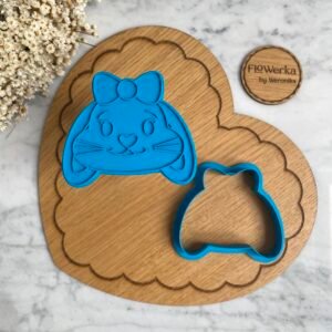 Foremka + stempel Słodki króliczek głowa