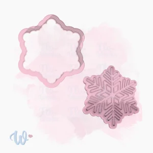 śnieżynka-foremka-stempel-do-ciastek-flowerka3d Foremka + stempel Śnieżynka