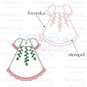 Foremka + stempel Sukienka do chrztu
