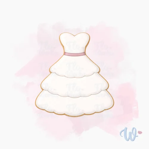 Foremka Suknia ślubna falbanka