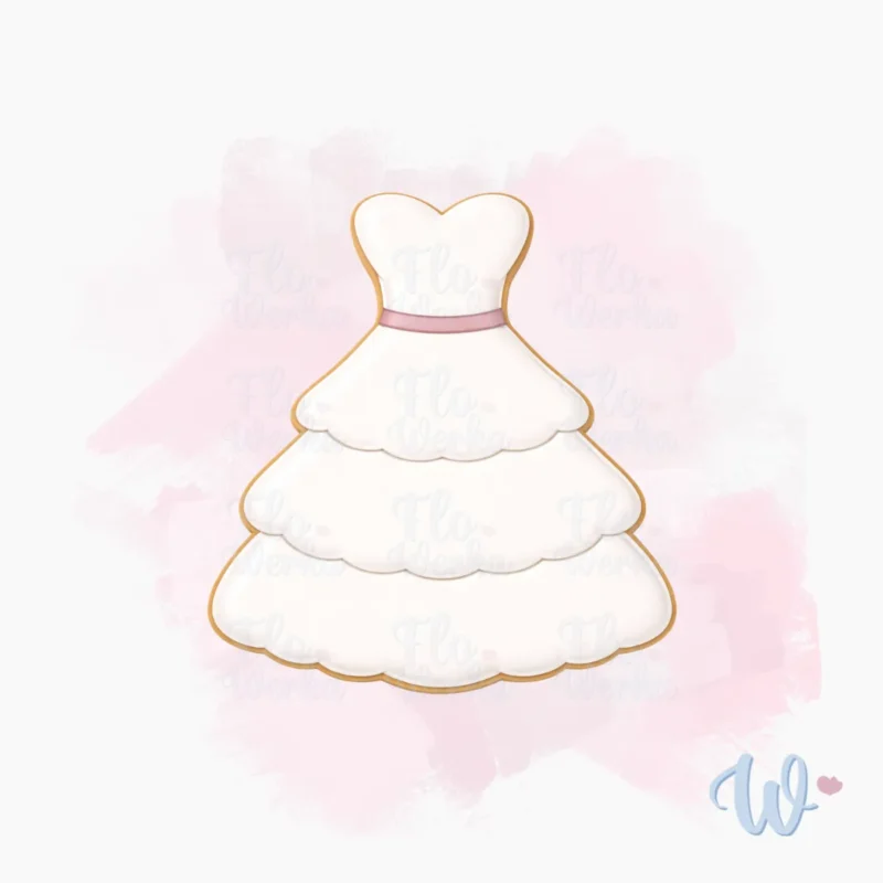 Foremka Suknia ślubna falbanka