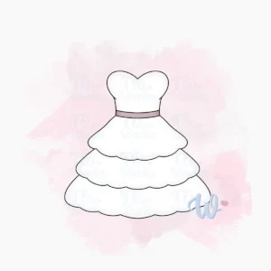 Foremka Suknia ślubna falbanka