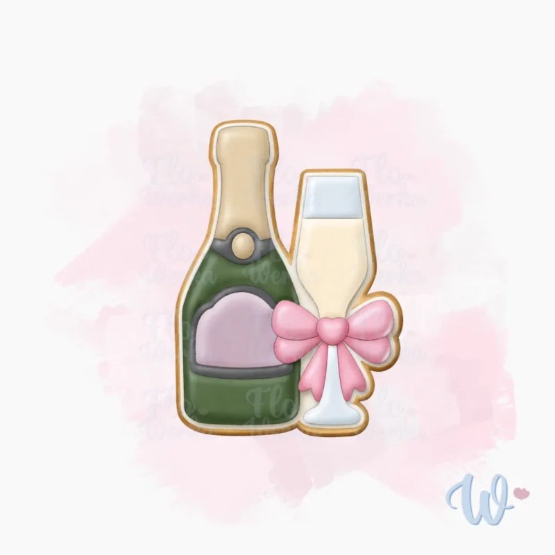 Foremka Szampan z kieliszkiem