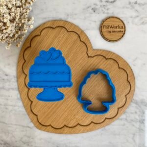 Foremka + stempel Tort z serduchami