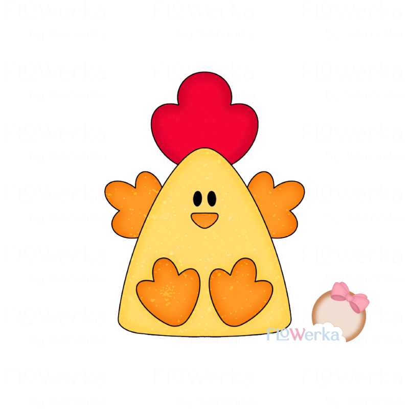 Foremka + stempel Trójkątny kurczak
