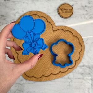 Foremka + stempel Trzy balony z kokardą