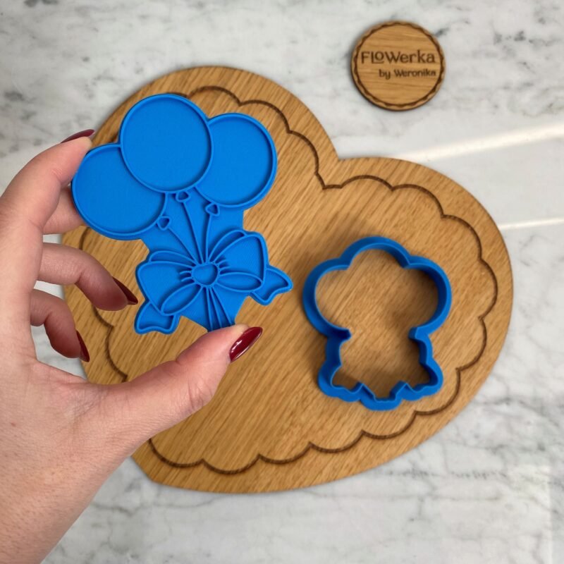 Foremka + stempel Trzy balony z kokardą