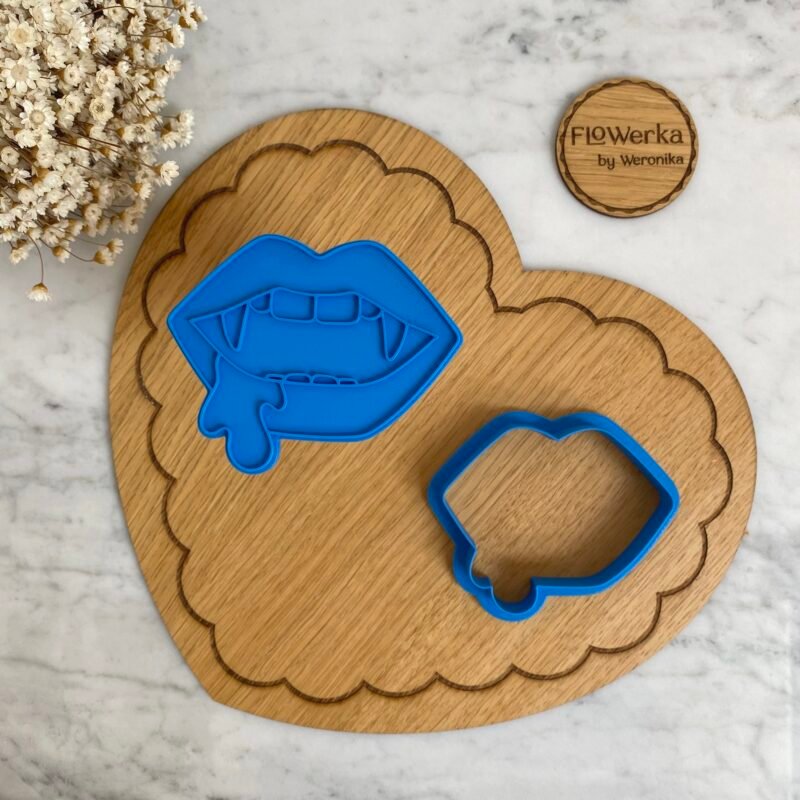 Foremka + stempel Usta wampira z krwią