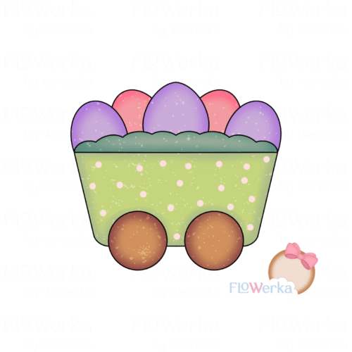 Foremka + stempel Wagon z pisankami