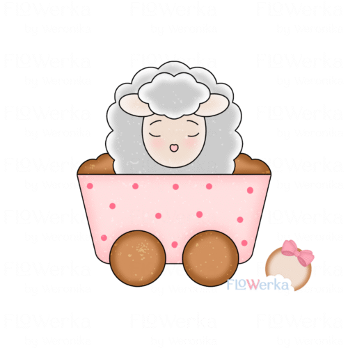 Foremka + stempel Wagon z owieczką