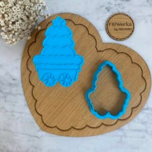 Foremka + stempel Wagon z choinką