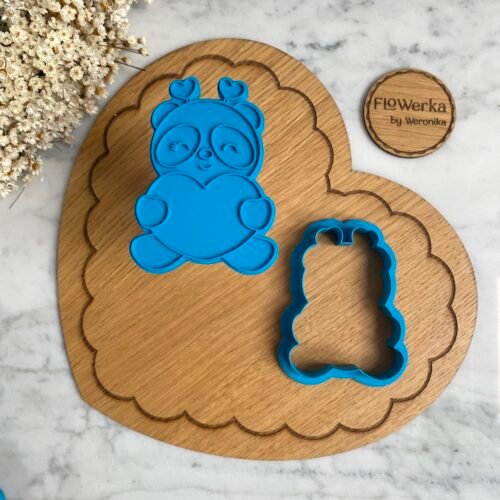Foremka + stempel Walentynkowa panda