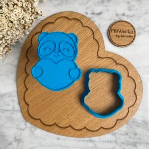 Foremka + stempel Panda z serduchem