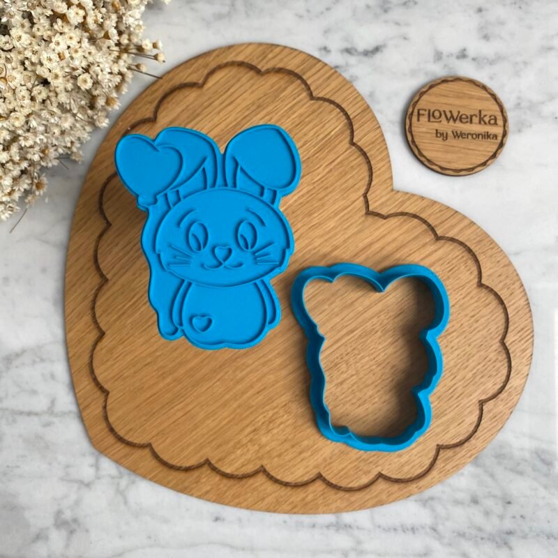 Foremka + stempel Króliczek walentynkowy