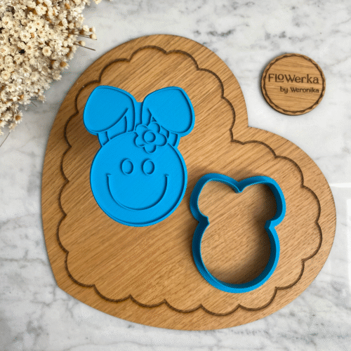 Foremka + stempel Uśmiechnięta buzia królik