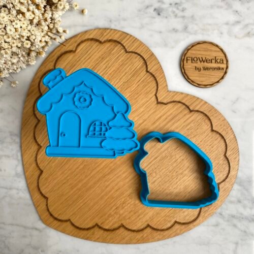 Foremka + stempel Domek z choinką