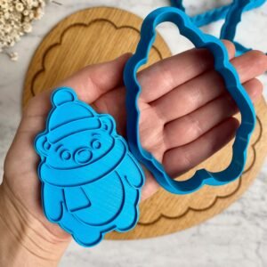 Foremka + stempel Zimowy miś