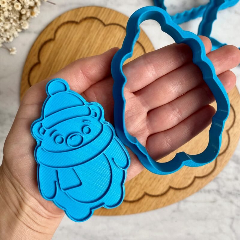 Foremka + stempel Zimowy miś