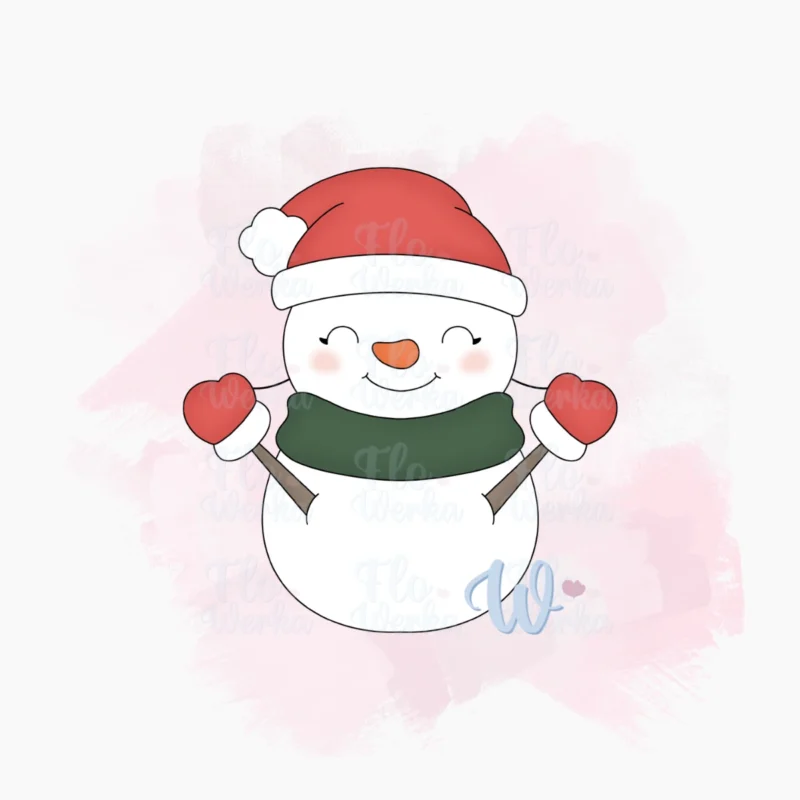 bałwan-foremka-do-wykrawania-flowerka3d foremka do wykrawania ciasteczek i pierników - Boże Narodzenie