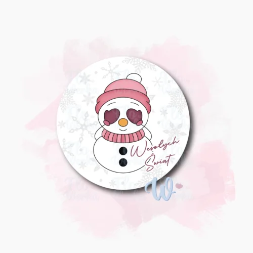 Kolorowa grafika - Bałwanek