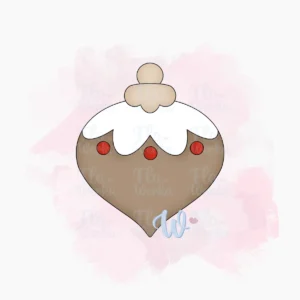 brązowa-bombka-foremka-do-wykrawania-flowerka3d brązowa bombka foremka do wykrawania ciasteczek i pierniczków - Boże Narodzenie