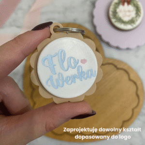 brelok-nfc-z-logo-gadżet-firmowy-flowerka3d Brelok NFC z Twoim logo - dowolny kształt