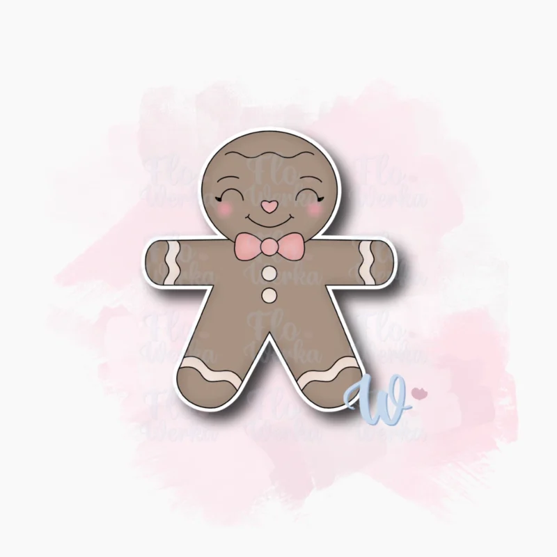 ciastek-grafika-cyfrowa-do-drukarki-spożywczej-flowerka3d(1) Świąteczna grafika do drukarki spożywczej – piernikowy ciastek z kokardą z wesołych świąt