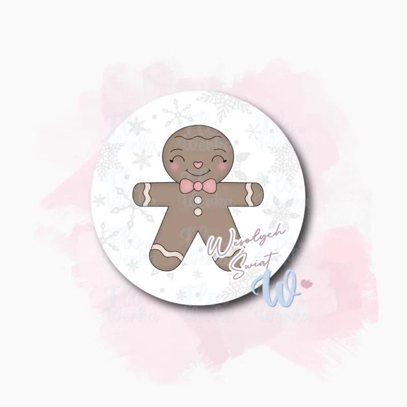 ciastek-grafika-cyfrowa-do-drukarki-spożywczej-flowerka3d(2) Świąteczna grafika do drukarki spożywczej – piernikowy ciastek z kokardą z wesołych świąt