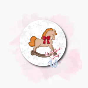 Kolorowa grafika - Konik na biegunach