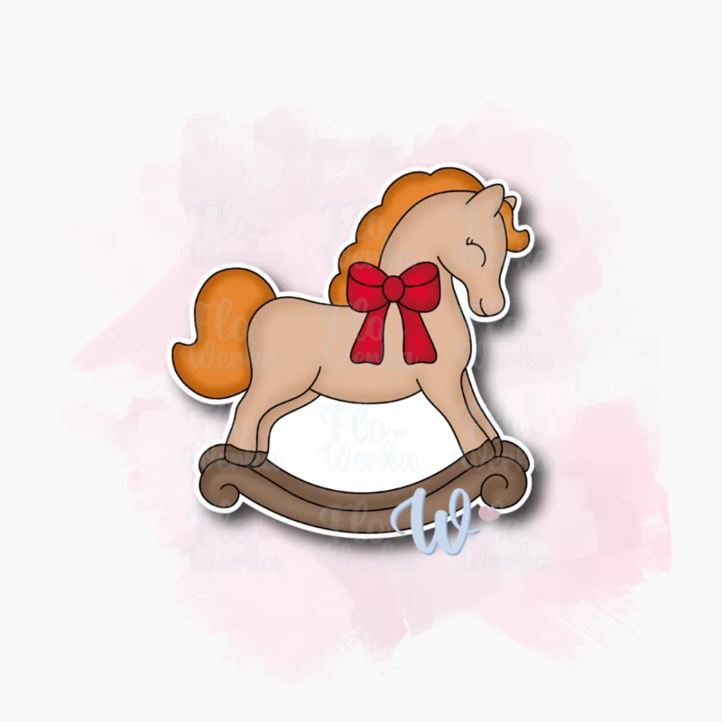 Kolorowa grafika - Konik na biegunach