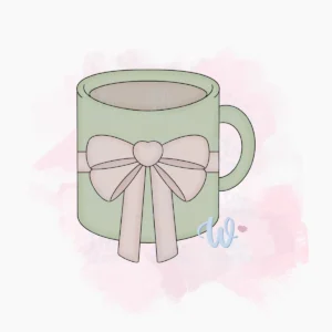 kubek-z-długa-kokarda-foremka-do-wykrawania-flowerka3d świąteczna foremka do wykrawania ciasteczek i pierniczków