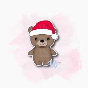 Kolorowa grafika - Miś świąteczny