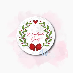 Kolorowa grafika - Wieniec świąteczny