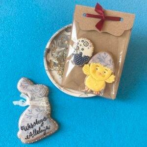 Kartonik falbanka + woreczek 10x20 cm